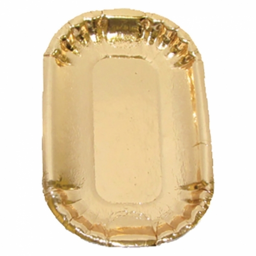 Vassoi monoporzione rettangolari oro 13,5x8,5cm Novacart