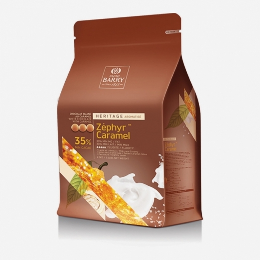 Cioccolato bianco e caramello Zephir Caramel 35% cacao Barry